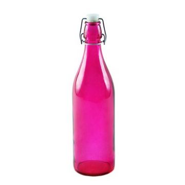Купить Стеклянная бутылка 1 л розовая в Ростове-на-Дону