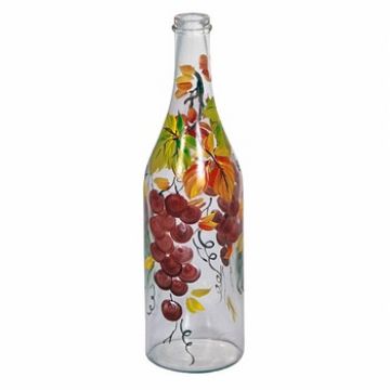 Купить Стеклянная бутылка 1 л «Виноград» с ручной росписью в Ростове-на-Дону